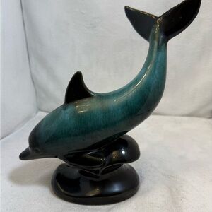 Quality Studio Art Sculpture Pottery  Dolphin Figurine by Blue Mountain Pottery.